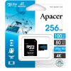  Зображення Карта пам'яті Apacer 256GB microSDHC class 10 UHS-I U3 V30 (AP256GMCSX10U7-R) 